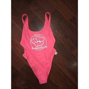 Aerie Hot Pink Blow Pop Swim Suit